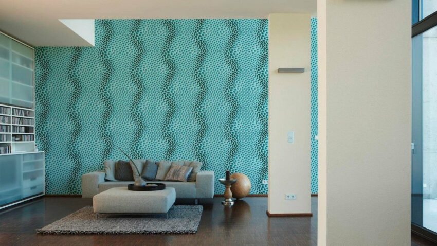 living walls Vliestapete »Harmony in Motion by MacStopa«, glatt, matt, glänzend, geometrisch, futuristisch, (1 St), glatt-Tapeten-Ideen für dein Zuhause von Home Trends