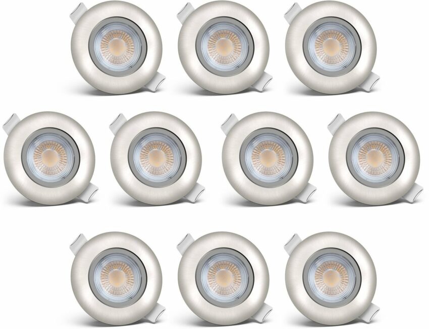 B.K.Licht LED Einbauleuchte »Volantis«, LED Einbaustrahler Spots Einbauspots Deckenleuchten inkl.5W 450lm SET-Lampen-Ideen für dein Zuhause von Home Trends