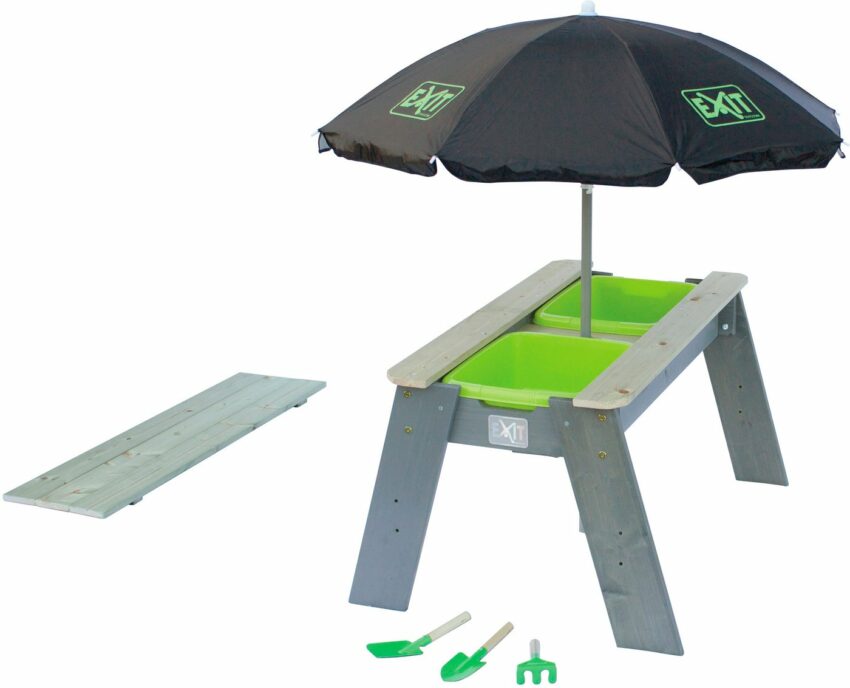 EXIT Garten-Kindersitzgruppe »Spieltisch Aksent L DELUXE«, BxL: 94x69 cm, inkl. Sonnenschirm und Gartenwerkzeuge-Gartenmöbel-Sets-Ideen für dein Zuhause von Home Trends