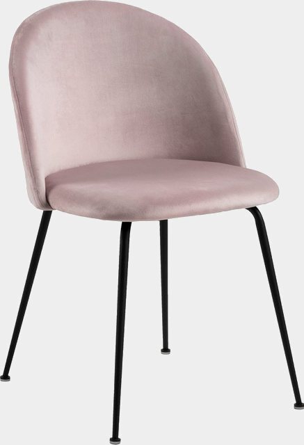 andas Esszimmerstuhl »Lena«, bezogen mit Stoff mit Harlekin-Nähten, schwarze Metallbeine, Sitzhöhe 47,5 cm-Stühle-Inspirationen
