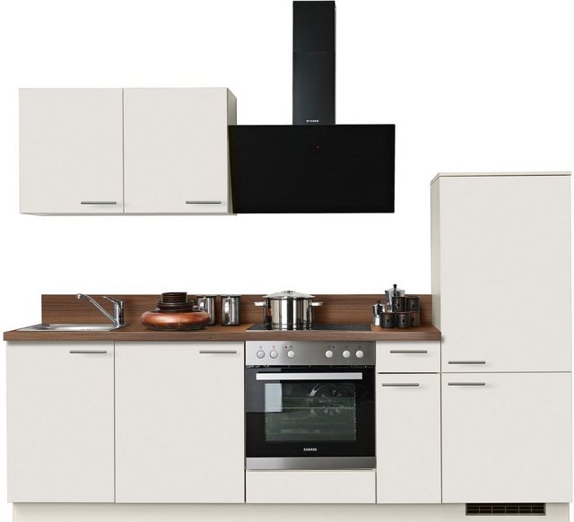 Express Küchen Küchenzeile »Scafa«, vormontiert, mit Vollauszug und Soft-Close-Funktion, Stellbreite 260 cm-Küchenzeilen-Inspirationen