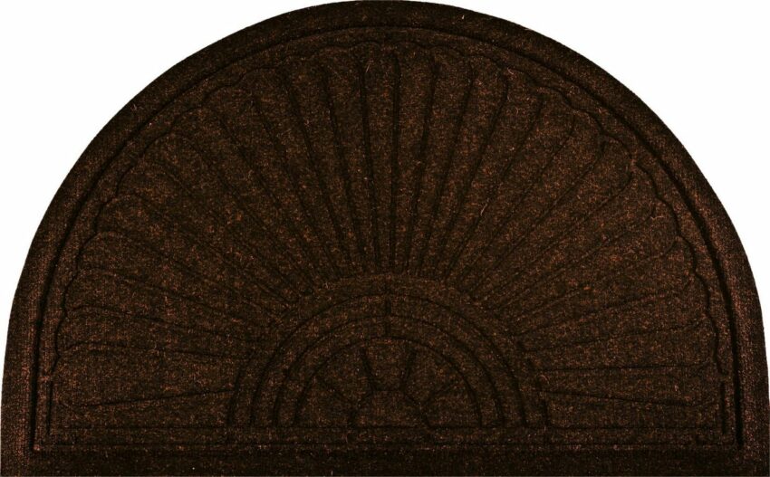 Fußmatte »DUNE Halfmoon dark brown«, wash+dry by Kleen-Tex, halbrund, Höhe 8 mm, Schmutzfangmatte, rutschhemmend, In- und Outdoor geeignet, waschbar-Fußmatten-Ideen für dein Zuhause von Home Trends