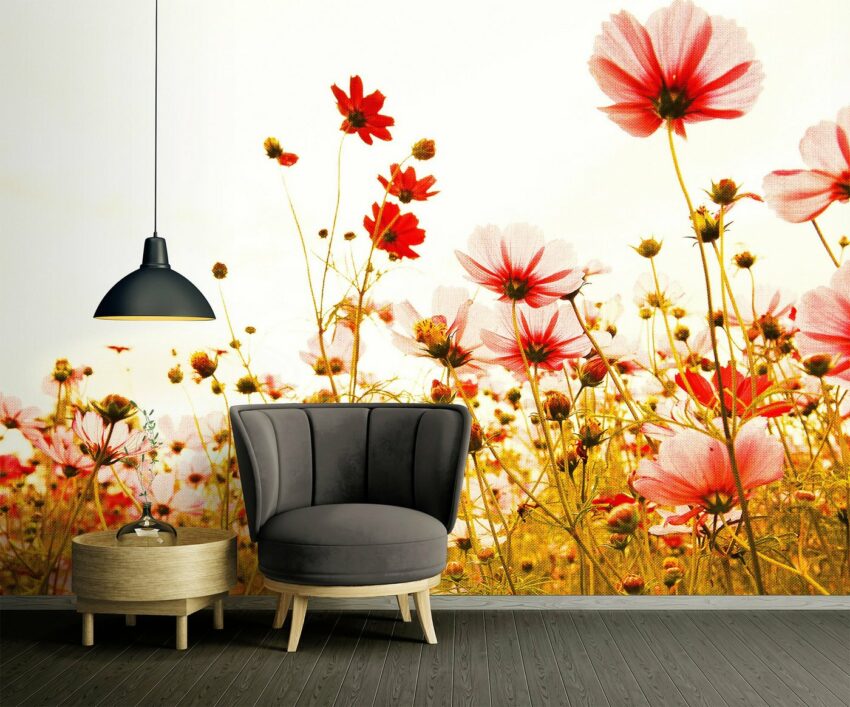 living walls Fototapete »Designwalls Flower Meadow 2«, glatt, (5 St)-Tapeten-Ideen für dein Zuhause von Home Trends