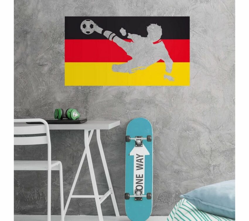 Wall-Art Wandtattoo »Deutschland Fahne + Fußballer« (1 Stück)-Wandtattoos-Ideen für dein Zuhause von Home Trends