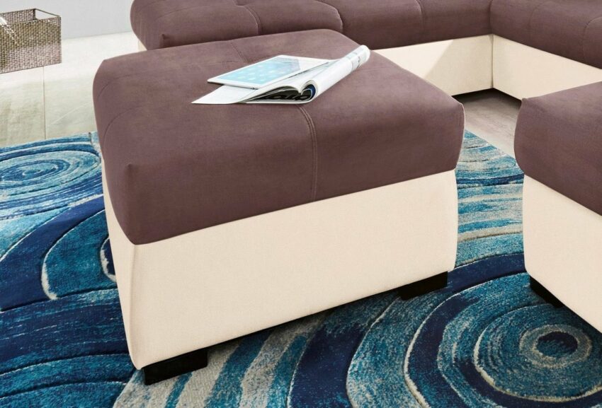 COTTA Polstergarnitur, (Set), Set: bestehend aus 2-Sitzer Sofa und Hocker, frei im Raum stellbar-Sofas-Ideen für dein Zuhause von Home Trends