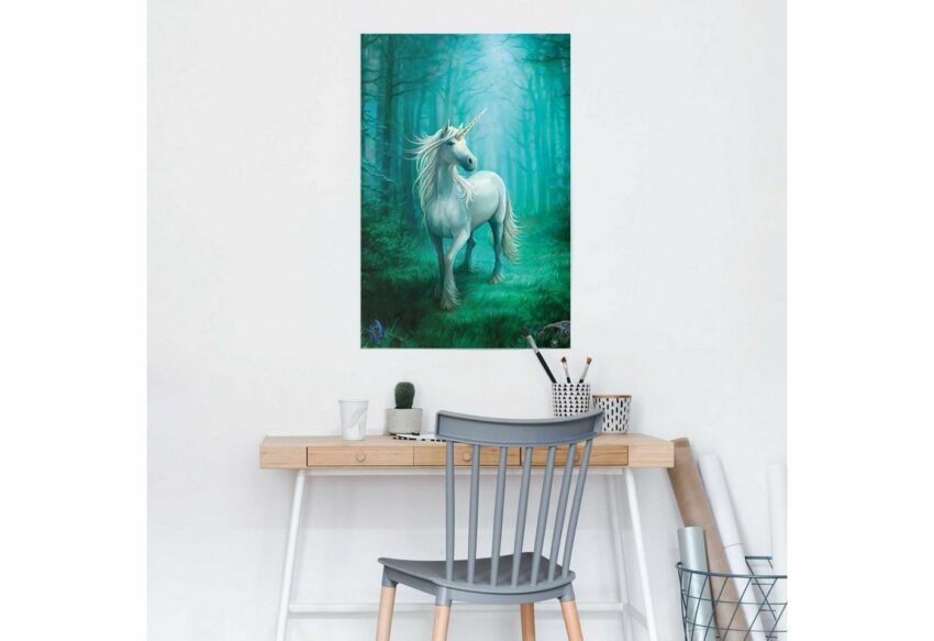 Reinders! Poster »Einhorn Anne Stokes - Wald - Magisch«, (1 Stück)-Bilder-Ideen für dein Zuhause von Home Trends