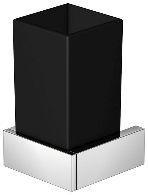 Steinberg Zahnbürstenhalter »460«, Glashalter mit Glas, schwarz chrom-Zahnputzbecher-Inspirationen