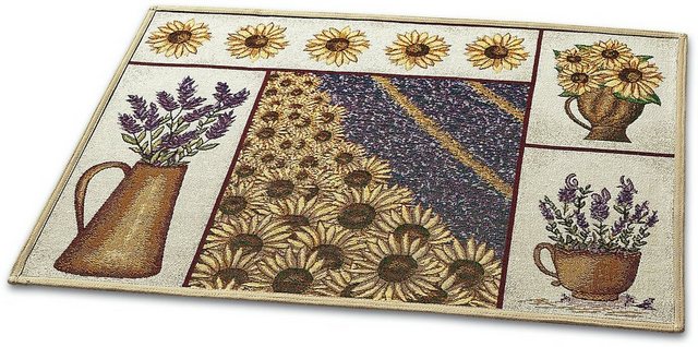 Fußmatte »Gobelin«, Dreams, rechteckig, Höhe 5 mm, Schmutzfangmatte, Sonnenblumen/Lavendel-Design-Fußmatten-Inspirationen