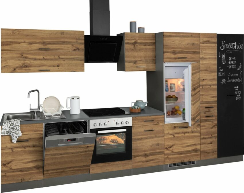 HELD MÖBEL Küchenzeile »Trier«, mit E-Geräten, Breite 360 cm-Küchenzeilen-Ideen für dein Zuhause von Home Trends