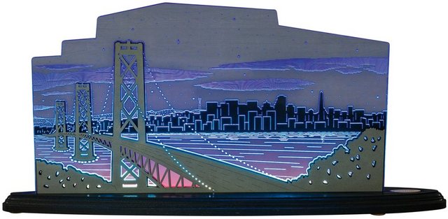 Weigla LED Dekolicht »San Francisco«, beidseitiges Motiv/ Motiv San Francisco USA/ Erzgebirge garantiert LED wechselbar-Lampen-Inspirationen