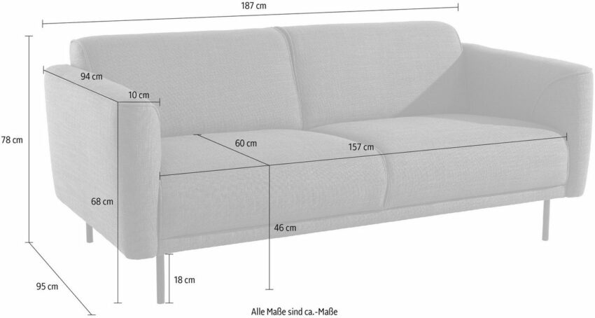 andas 2,5-Sitzer »Nandolf«, auch im trendigen Bouclé Bezug erhätlich-Sofas-Ideen für dein Zuhause von Home Trends