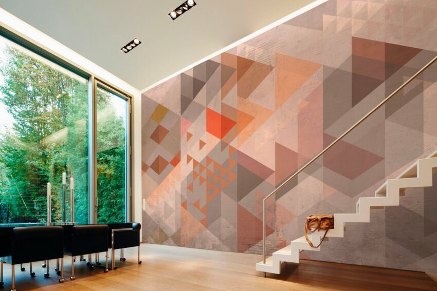 Architects Paper Fototapete »Atelier 47 Vintage Triangle 1«, glatt, 3D-Optik, (5 St)-Tapeten-Ideen für dein Zuhause von Home Trends