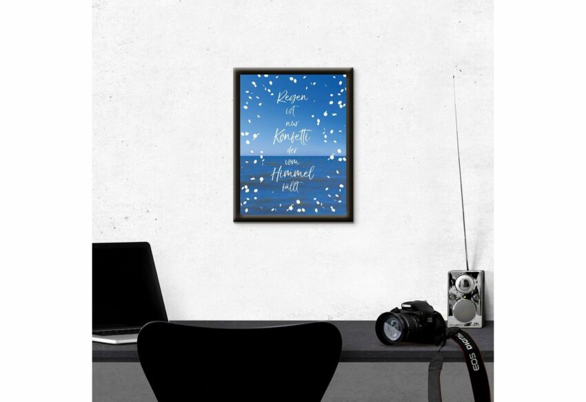 Artland Wandbild »Regen ist nur Konfetti«, Sprüche & Texte (1 Stück)-Bilder-Ideen für dein Zuhause von Home Trends