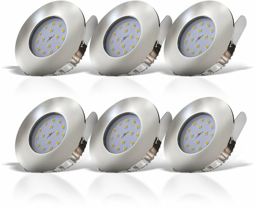 B.K.Licht LED Einbauleuchte, LED Einbaustrahler ultra flach 6 x 5W 400 Lumen 3.000K LED Einbauspot Bad Deckenspot IP44-Lampen-Ideen für dein Zuhause von Home Trends