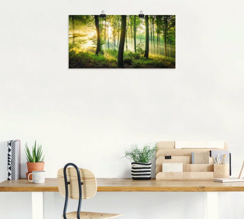 Artland Wandbild »Herbst im Wald II«, Waldbilder (1 Stück), in vielen Größen & Produktarten - Alubild / Outdoorbild für den Außenbereich, Leinwandbild, Poster, Wandaufkleber / Wandtattoo auch für Badezimmer geeignet-Bilder-Ideen für dein Zuhause von Home Trends