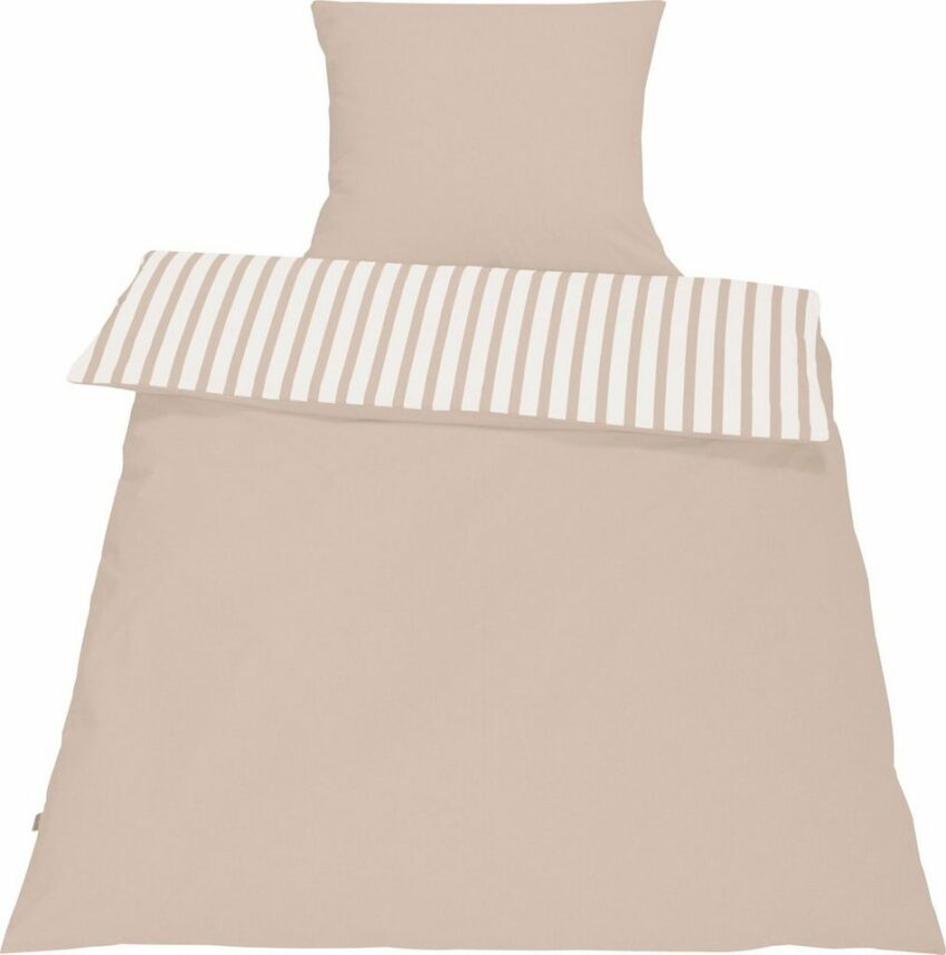 Wendebettwäsche »Baumwoll Streifen«, SETEX, in tollen Unifarben und gestreift-Bettwäsche-Ideen für dein Zuhause von Home Trends