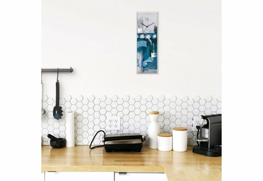 Artland Wanduhr »Glasuhr Abstrakte blaue Kreise«-Uhren-Ideen für dein Zuhause von Home Trends