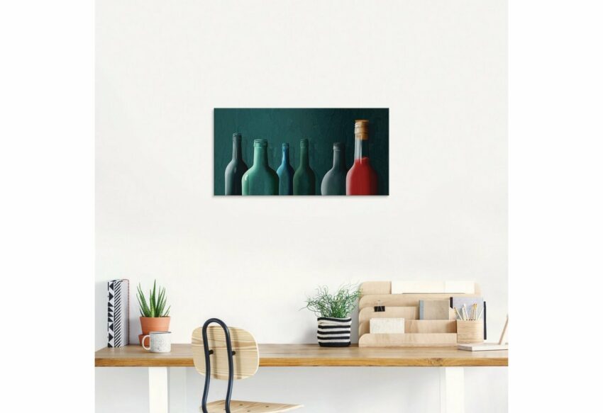 Artland Glasbild »Die letzte volle Flasche 2«, Getränke (1 Stück)-Bilder-Ideen für dein Zuhause von Home Trends