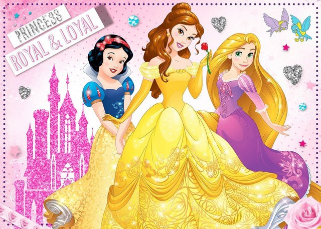Disney Leinwandbild »Prinzessinnen«, mit Glitzer-Bilder-Inspirationen