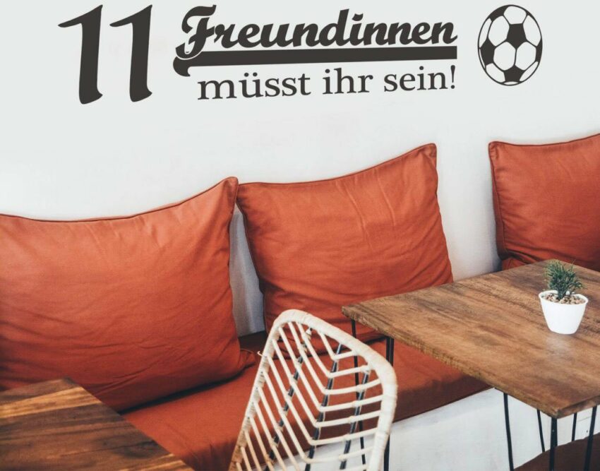 Wall-Art Wandtattoo »Fußball 11 Freundinnen« (1 Stück)-Wandtattoos-Ideen für dein Zuhause von Home Trends