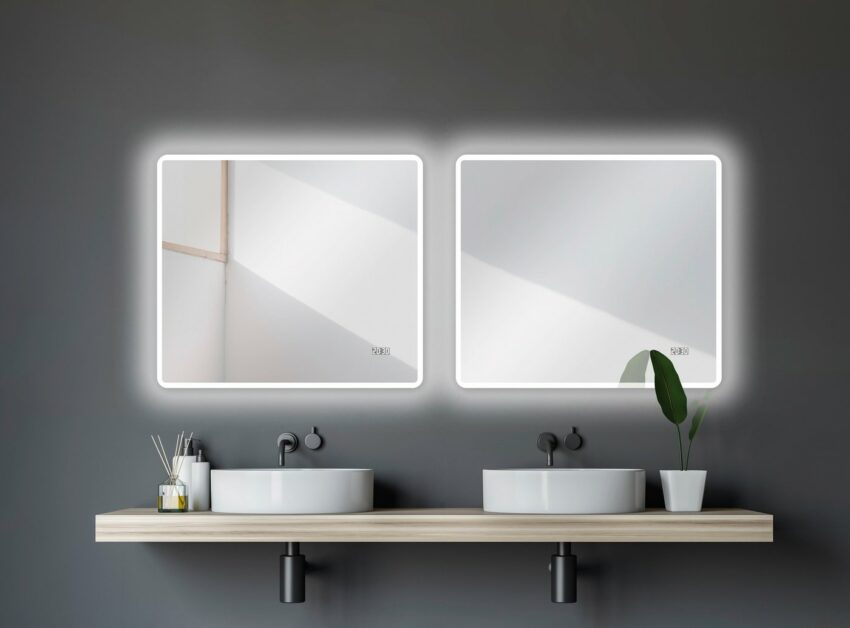 Talos Badspiegel »Sun«, BxH: 80x70 cm, energiesparend, mit Digitaluhr-Spiegel-Ideen für dein Zuhause von Home Trends