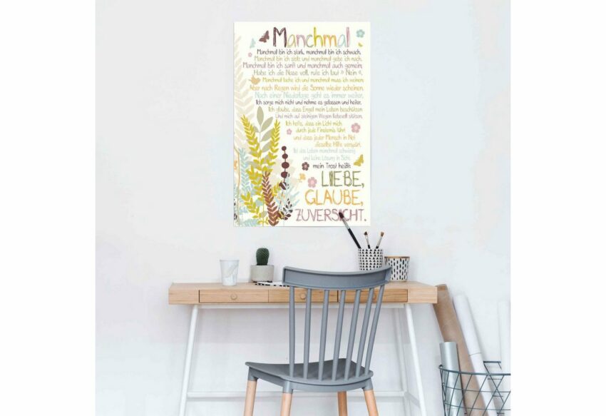 Reinders! Poster »Manchmal«, (1 Stück)-Bilder-Ideen für dein Zuhause von Home Trends