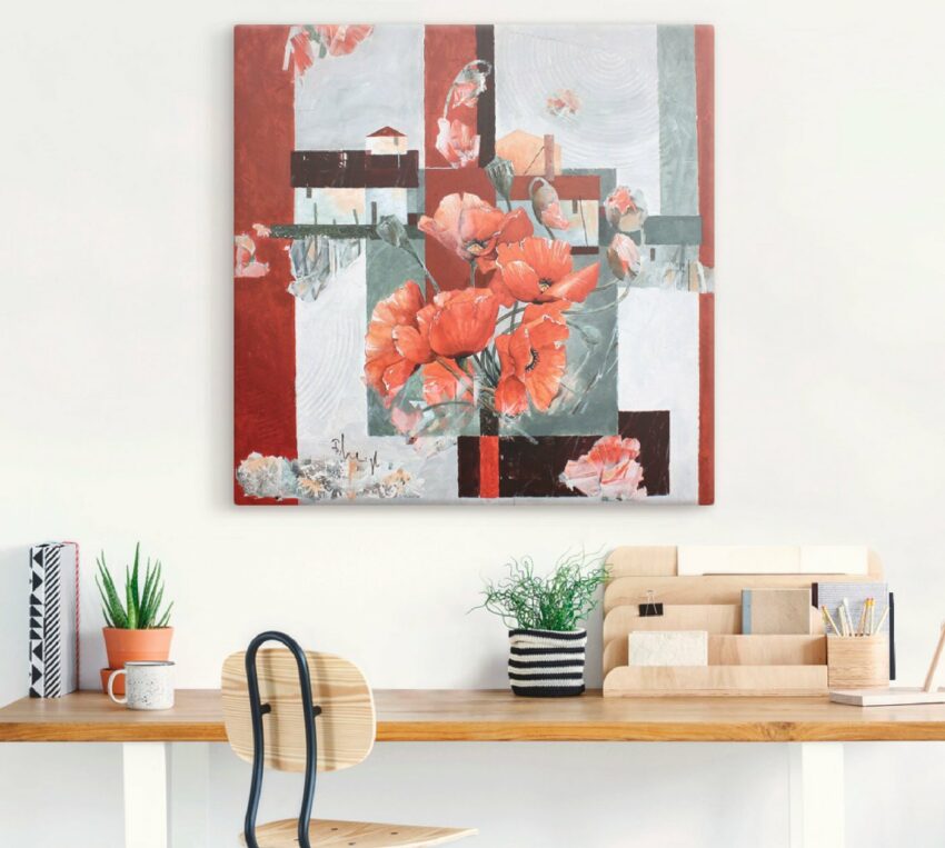 Artland Wandbild »Stillleben mit Milchkanne«, Blumen (1 Stück), in vielen Größen & Produktarten -Leinwandbild, Poster, Wandaufkleber / Wandtattoo auch für Badezimmer geeignet-Bilder-Ideen für dein Zuhause von Home Trends
