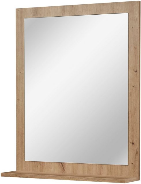 welltime Badspiegel »Agostino«, BxH: 59x73 cm, mit Ablage, eichefarben-Spiegel-Inspirationen