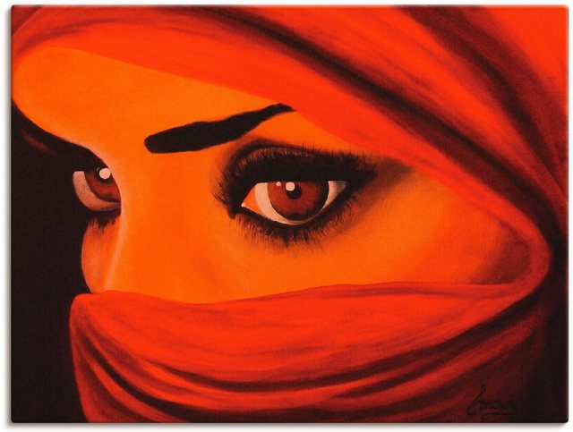 Artland Wandbild »Tuareg-Die von Gott Verlassene«, Frau (1 Stück), in vielen Größen & Produktarten -Leinwandbild, Poster, Wandaufkleber / Wandtattoo auch für Badezimmer geeignet-Bilder-Inspirationen