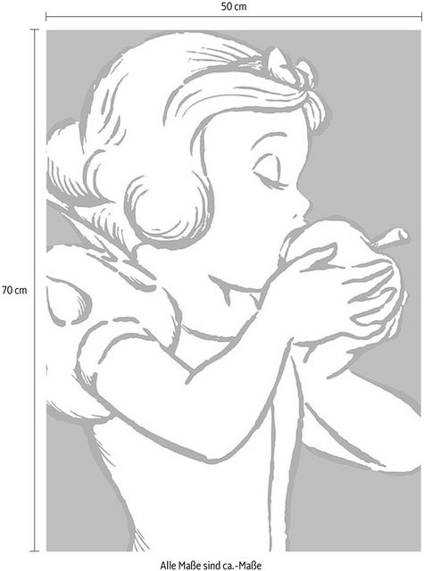 Komar Poster »Snow White Apple Bite - red«, Disney, Höhe: 50cm-Bilder-Inspirationen