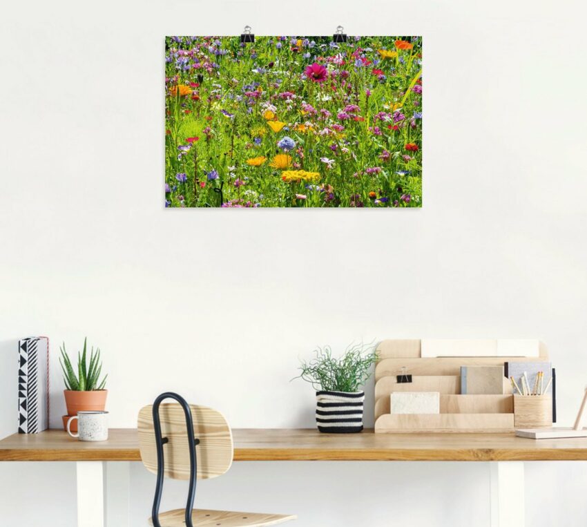 Artland Wandbild »Bunte Blumenwiese«, Blumenwiese (1 Stück), in vielen Größen & Produktarten - Alubild / Outdoorbild für den Außenbereich, Leinwandbild, Poster, Wandaufkleber / Wandtattoo auch für Badezimmer geeignet-Bilder-Ideen für dein Zuhause von Home Trends