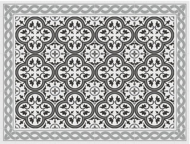 Platzset, »Matteo, Tiles, portugese grey«, Contento, (Set, 4-St), für innen und außen geeignet, wasserabweisend-Tischsets-Inspirationen