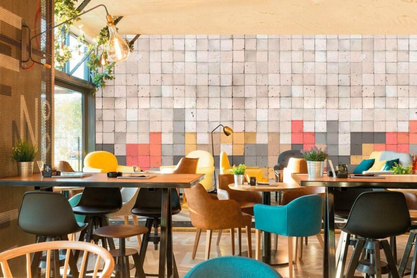 Architects Paper Fototapete »Atelier 47 Mosaic Tetris 2«, glatt, geometrisch, (6 St)-Tapeten-Ideen für dein Zuhause von Home Trends