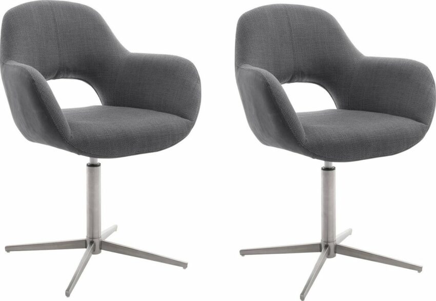 MCA furniture Esszimmerstuhl »Melrose« (Set, 2 Stück), Stuhl 360°drehbar mit Nivellierung-Stühle-Ideen für dein Zuhause von Home Trends