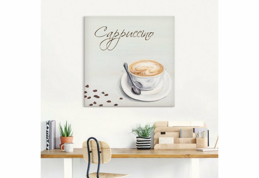 Artland Wandbild »Cappuccino II«, Getränke (1 Stück), in vielen Größen & Produktarten - Alubild / Outdoorbild für den Außenbereich, Leinwandbild, Poster, Wandaufkleber / Wandtattoo auch für Badezimmer geeignet-Bilder-Ideen für dein Zuhause von Home Trends