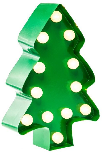 MARQUEE LIGHTS LED Dekolicht »Weihnachtsbaum«, Wandlampe, Tischlampe Xmas Tree mit 12 festverbauten LEDs - 11cm Breit und 23cm hoch-Dekoweihnachtsbäume-Inspirationen