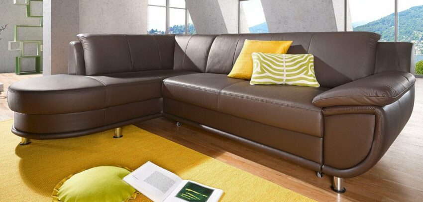 TRENDMANUFAKTUR Ecksofa, inklusive komfortablen Federkerns, wahlweise mit Bettfunktion-Sofas-Ideen für dein Zuhause von Home Trends