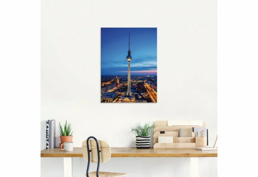 Artland Glasbild »Berlin Fernsehturm«, Deutschland (1 Stück)-Bilder-Ideen für dein Zuhause von Home Trends