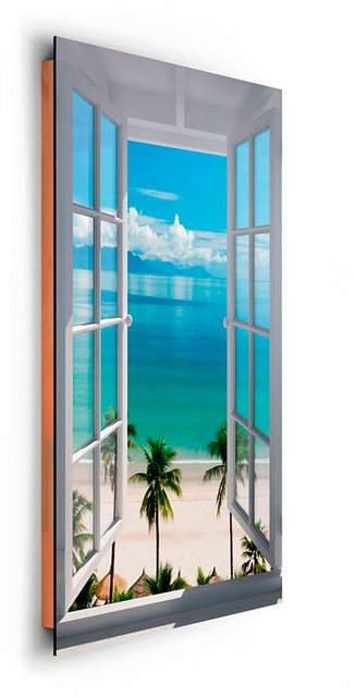 Home affaire Bild »Strand Fenster«, 60/90 cm-Bilder-Inspirationen