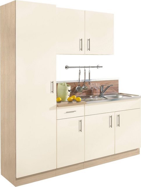 wiho Küchen Küchenblock »Kiel«, Breite 190 cm mit 28 mm starker Arbeitsplatte, Tiefe 50 cm-Küchenzeilen-Inspirationen