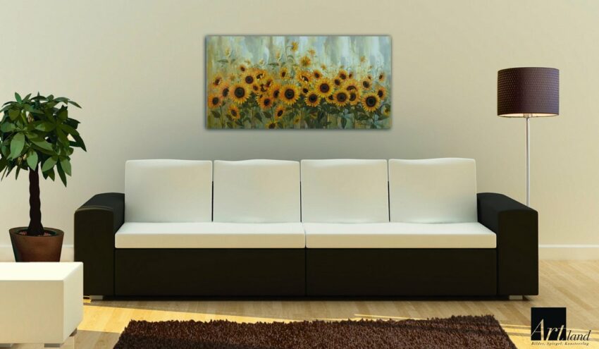 Home affaire Leinwandbild »Prieur: Sonnenblumenwiese«, 99/49 cm-Bilder-Ideen für dein Zuhause von Home Trends