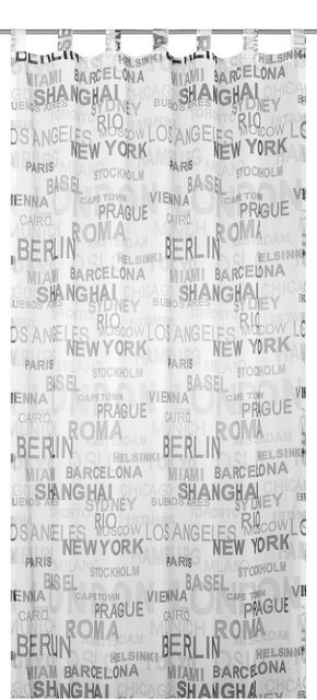 Vorhang »City«, ELBERSDRUCKE, Schlaufen (1 Stück), HxB: 245x140, Transparent-Gardinen-Inspirationen
