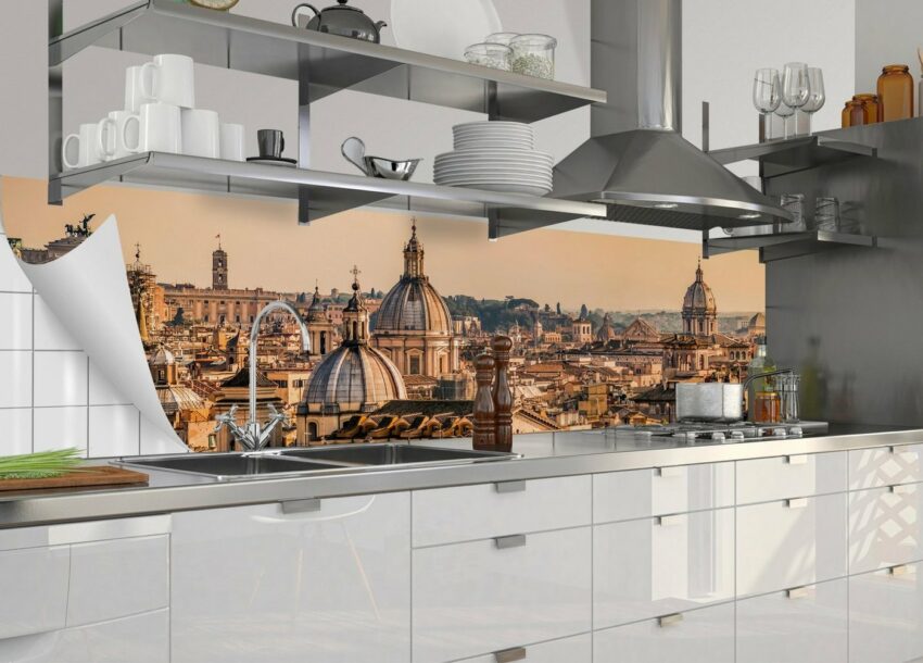 MySpotti Küchenrückwand »fixy Roma«, selbstklebende und flexible Küchenrückwand-Folie-Küchenrückwände-Ideen für dein Zuhause von Home Trends