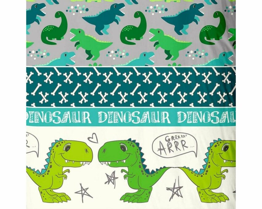Bettwäsche »Dinosaurier Comic«, TRAUMSCHLAF, die Bettwäsche für Dino Liebhaber-Bettwäsche-Ideen für dein Zuhause von Home Trends