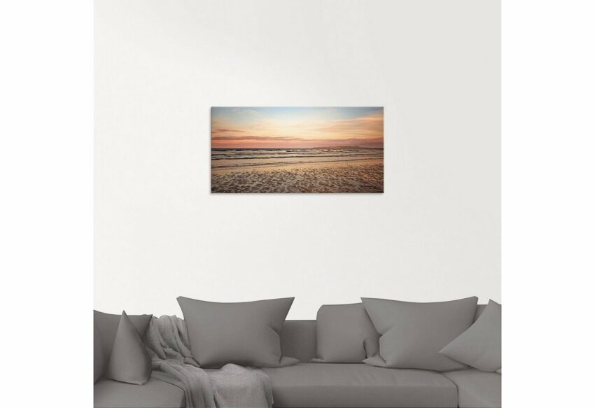 Artland Glasbild »Sonnenuntergang im Watt«, Strand (1 Stück)-Bilder-Ideen für dein Zuhause von Home Trends