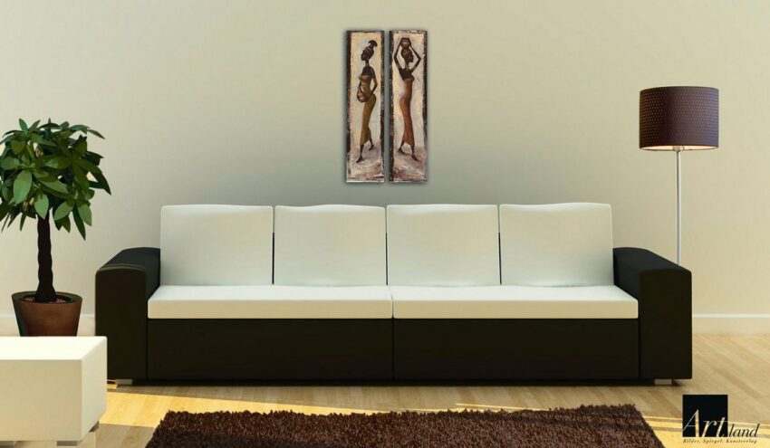Home affaire Kunstdruck »A. S.: African woman I + II«, (Set), 2x 19/74 cm-Bilder-Ideen für dein Zuhause von Home Trends