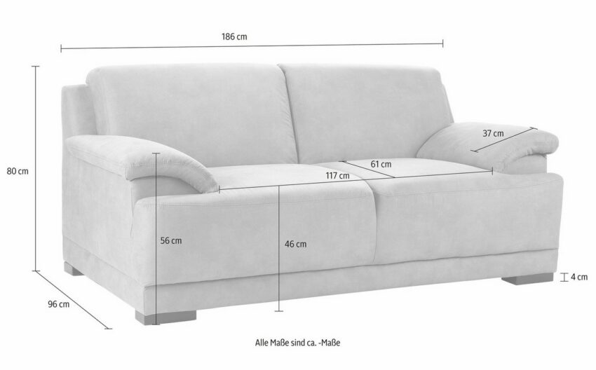 Home affaire 2-Sitzer »Telos«, mit Boxspring-Federung-Sofas-Ideen für dein Zuhause von Home Trends