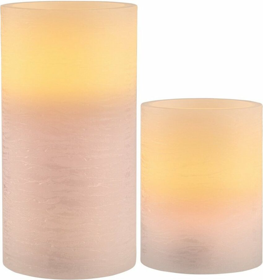 Pauleen LED-Kerze »Cosy Lilac« (Set, 2-tlg), Wachskerze Timer Flieder-Kerzen-Ideen für dein Zuhause von Home Trends
