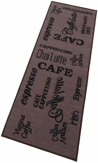Küchenläufer »Espresso«, Andiamo, rechteckig, Höhe 5 mm, mit Schriftzug, rutschhemmend, Küche-Teppiche-Inspirationen