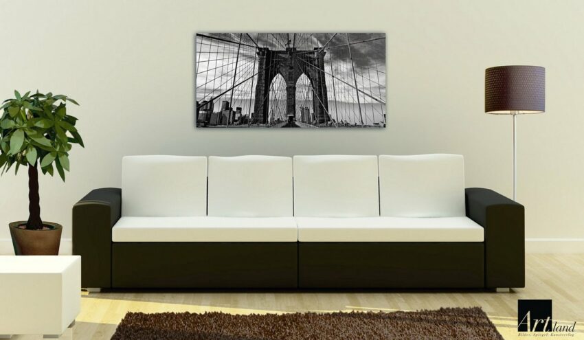 Home affaire Leinwandbild »Peter Knif: Brooklyn Bridge«, 100/50 cm-Bilder-Ideen für dein Zuhause von Home Trends